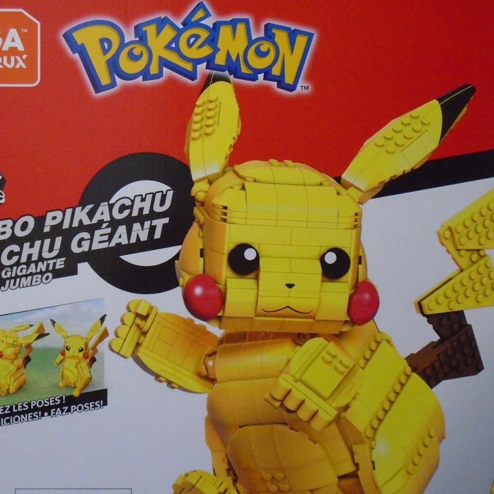 MEGA CONSTRUX, POKEMON, JUMBO PIKACHU, 825 PCS, BRAND NEW!!!